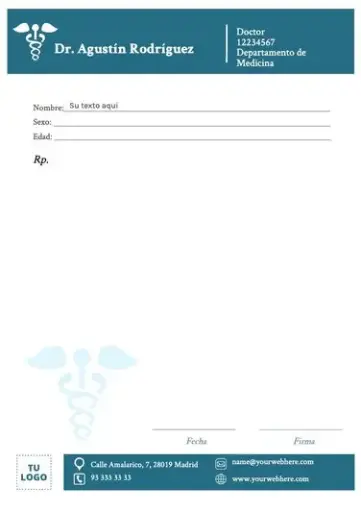 [RECT-MED-1/2FC-BON-20T] RECETARIO MEDICO 1/2FC BOND 20T