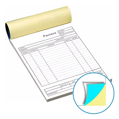 [LIB-1/2-OR-BN-2C] LIBRETA 1/2 CARTA, ORIGINAL A B/N + 2 COPIAS