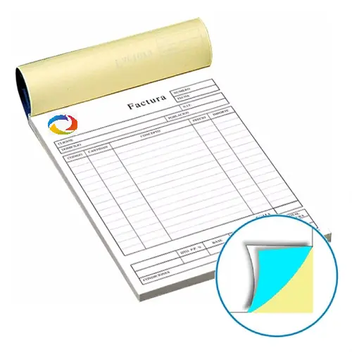[LIB-1/2-OR-COL-2C] LIBRETA 1/2 CARTA, ORIGINAL A COLORES + 2 COPIAS