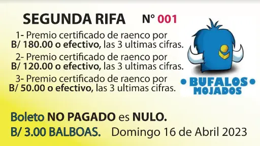 [BLT-FC-3.5X2-ENUM] BOLETO FULL COLOR 3.5X2 NUMERADO SIN DESPRENDIBLE						